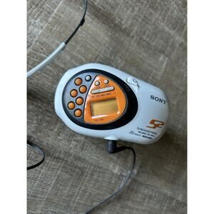 Sony Walkman Sports SRF-M80V AM FM Weather Portable Radio Tested w Headphones